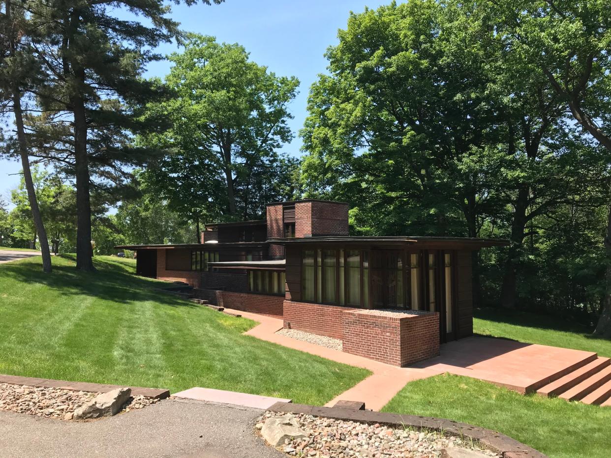 Frank Lloyd Wright designed this house on Wausau's Highland Park Boulevard in 1938 for Charles and Dorothy Manson.