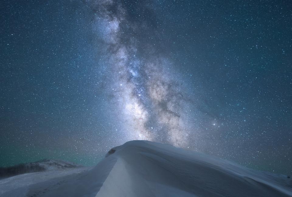 Milky way galaxy seen in night sky