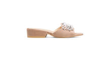 <p>Decorslide sandal, $498, <a rel="nofollow noopener" href="http://www.stuartweitzman.com/products/decorslide/?DepartmentId=360&DepartmentGroupId=1&ColMatID=31502" target="_blank" data-ylk="slk:stuartweitzman.com;elm:context_link;itc:0;sec:content-canvas" class="link ">stuartweitzman.com</a> </p>