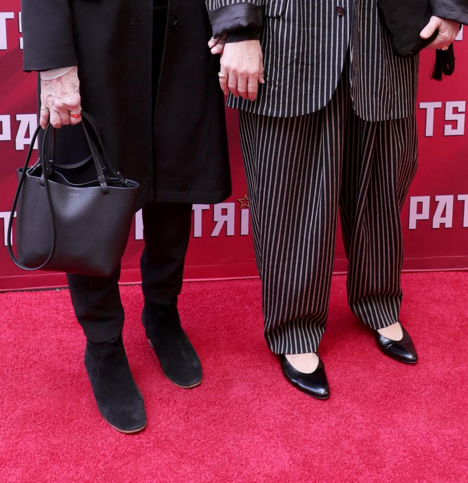 NEW YORK, NEW YORK - APRIL 22: (L-R) Holland Taylor and Sarah Paulson attend the "Patriots" Broadway Opening at Ethel Barrymore Theatre on April 22, 2024 in New York City. (Photo by Michael Loccisano/Getty Images)