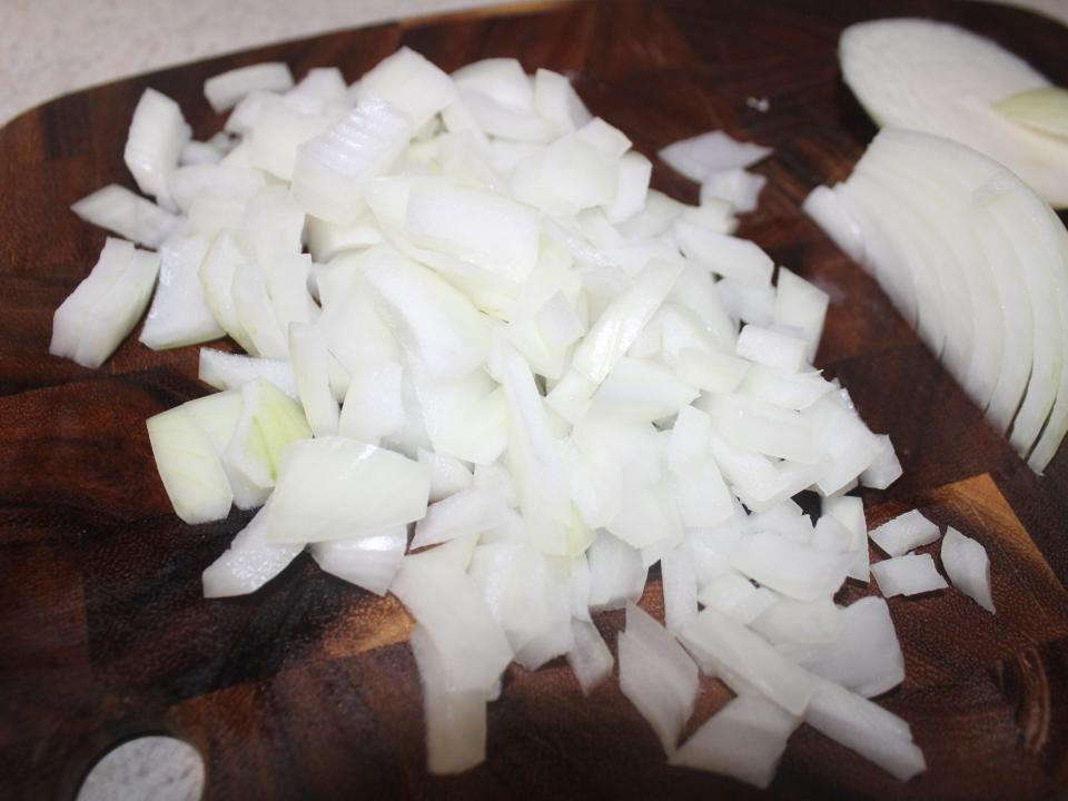 chopped white onions