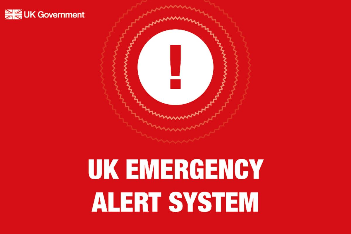 Since the government’s alert system is only for extreme situations, you may never hear it again after the test  (UK Government)