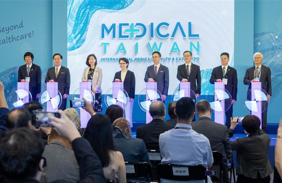 副總統蕭美琴20日出席「2024台灣國際醫療暨健康照護展」。圖／總統府提供