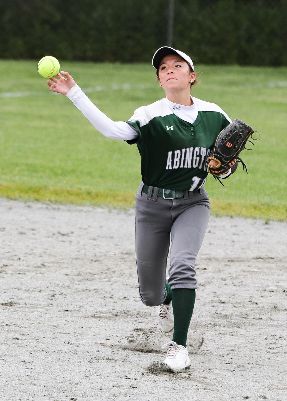 Abington's Brenna Howley during a game against Whittier RVT in the Div. 4 tournament on Sunday, June 4, 2023.