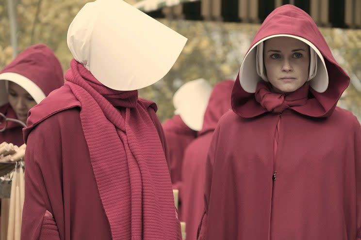 Alexis Bledel as Ofglen in Hulu’s The Handmaid's Tale.