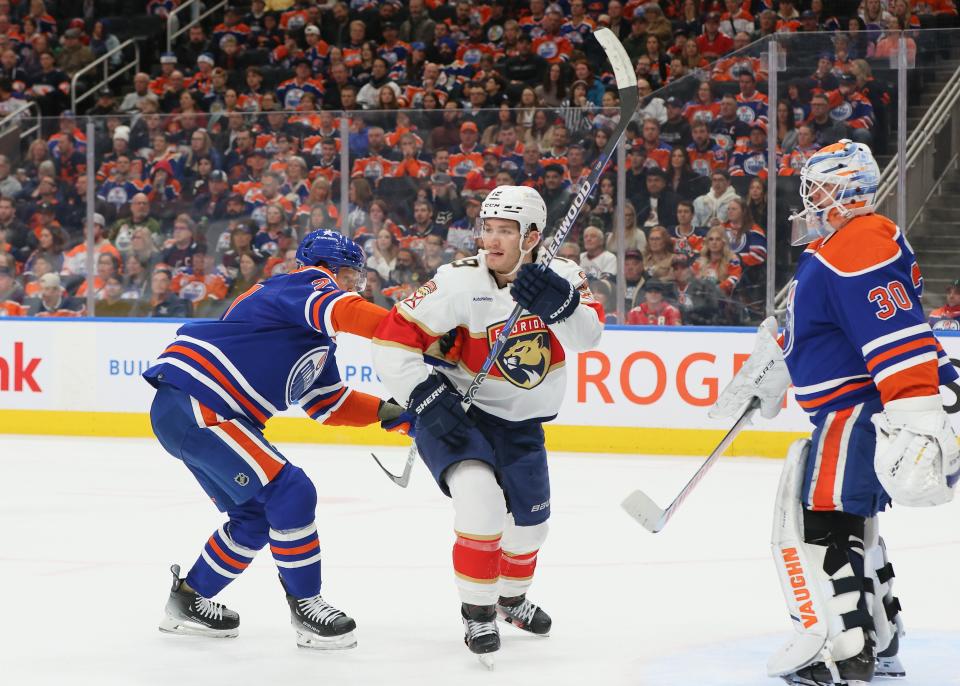 Game 1 of the 2024 Stanley Cup Final is Saturday night at Amerant Bank Arena in Sunrise, Florida. (Photo by Lawrence Scott/Getty Images)