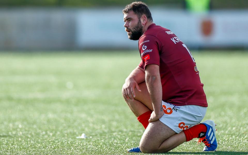 South African-born Gavin Van den Berg playing for Alcobendas