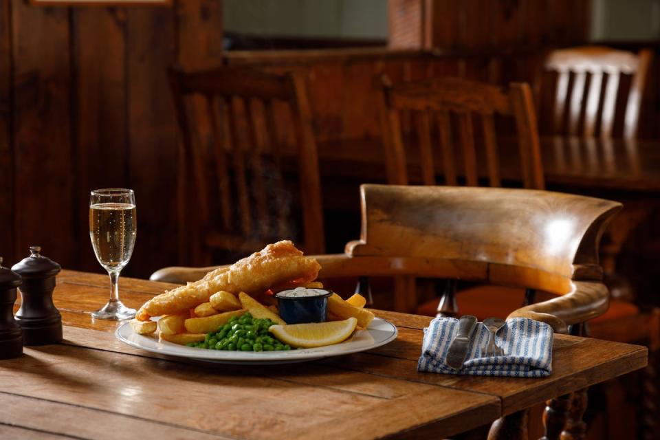 Fish and chips are perfectly cooked at The New Inn (The New Inn)