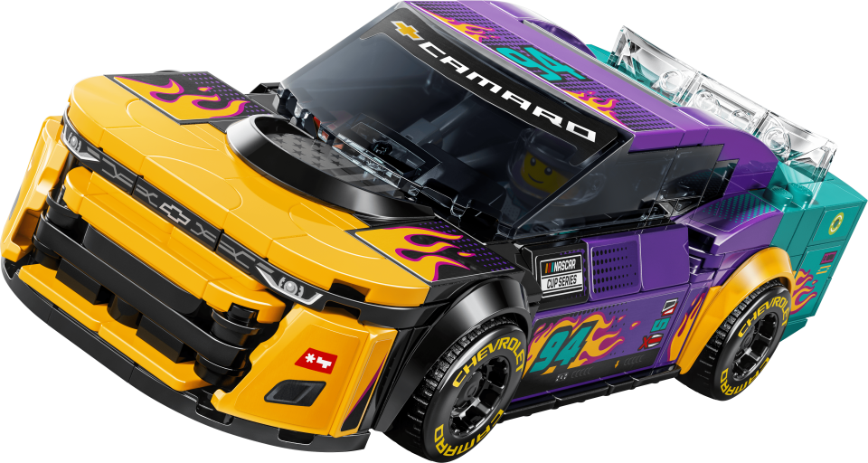 Graphic of new NASCAR LEGO car.