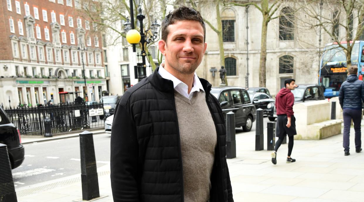 Alex Reid seen outside the High Court in London, before the ruling on damages in acase between himself and Katie Price. (Photo by Ian West/PA Images via Getty Images)