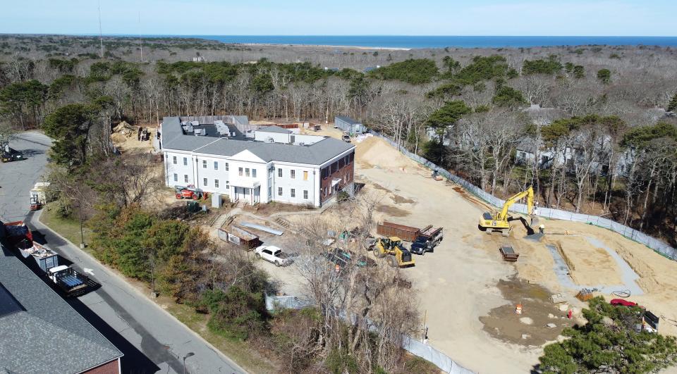 Developer Pennrose is renovating the former Cape Cod 5 operations center on West Road in Orleans into multi-family rental units, expected to finish by 2025. All eight towns on the Lower and Outer Cape kicked in money for the project.