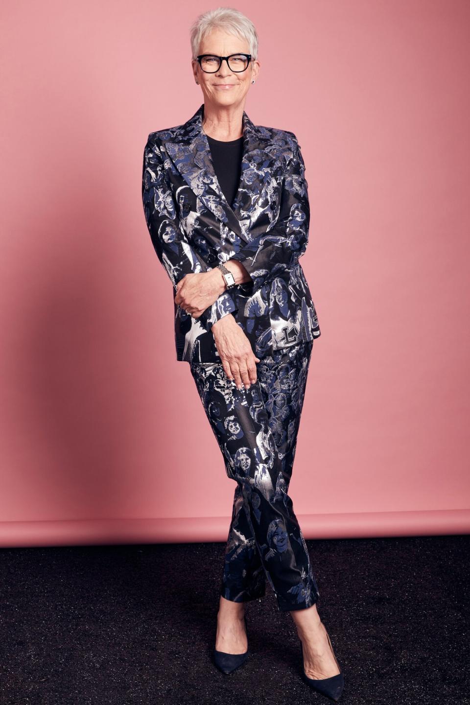 Jamie Lee Curtis poses in the IMDb Portrait Studio at the 2023 Independent Spirit Awards on March 04, 2023 in Santa Monica, California.