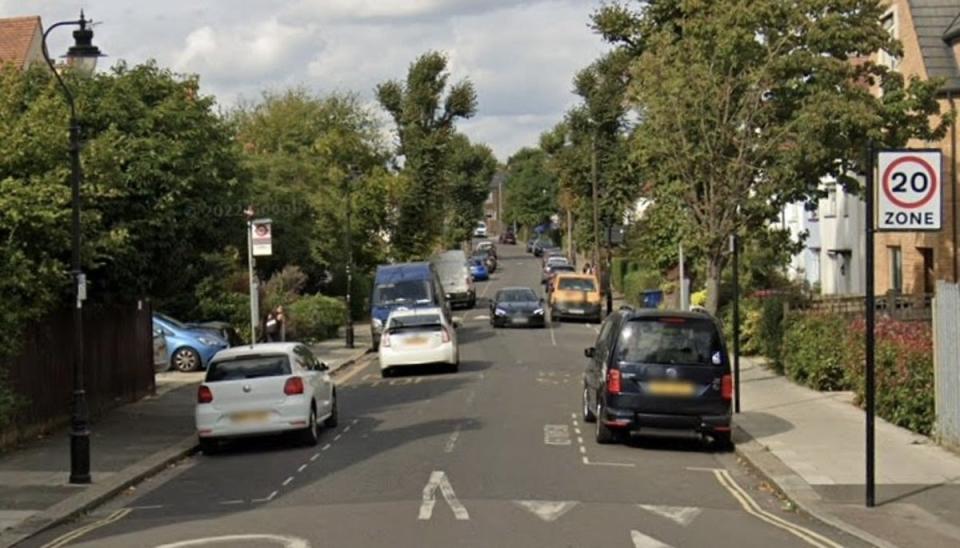 Forensic specialists remain at the scene in Browning Avenue, Hanwell (Google Maps)