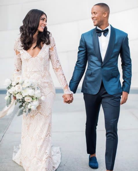 "You guys. They got hitched. After a very intense 70 hours of relocating their entire wedding from Santa Barbara to LA, it all came together! And what an amazing weekend&nbsp;&mdash; enthusiastic guests, hardworking and flexible vendors, a beautiful space. Truly&nbsp;an incredible wedding to end my 2017 season."&mdash;<i><a href="https://www.instagram.com/tylerspeier/" target="_blank">Tyler Speier Events</a></i>