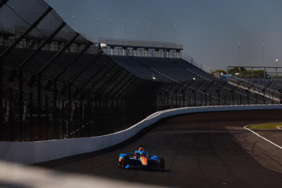 Through 72 laps and 180 miles of on-track running on the Indianapolis Motor Speedway oval, future Indy 500 rookie Kyle Larson completed his rookie orientation program Thursday.