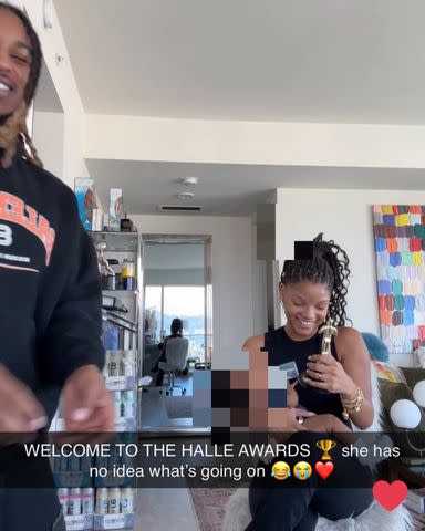 <p>DDG/Snapchat</p> DDG and Halle Bailey