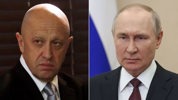 PHOTO: Russian businessman Yevgeny Prigozhin attends the meeting with investors at the 2nd Eastern Economic Forum, Sept., 2, 2016, in Vladivostok, Russia. Russian President Vladimir Putin in Moscow, Nov. 10, 2022. (Getty Images | SPUTNIK/AFP via Getty Images)