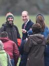 The royal couple greeted fans in Sandringham, England.