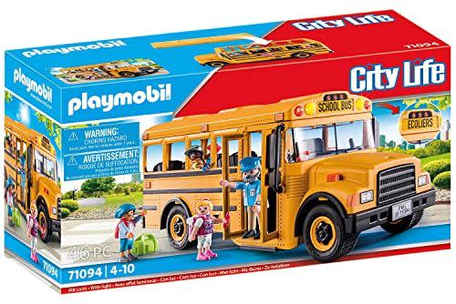 <p><strong>Playmobil</strong></p><p>amazon.com</p><p><strong>$23.99</strong></p><p><a href="https://www.amazon.com/dp/B09P4CTNJH?tag=syn-yahoo-20&ascsubtag=%5Bartid%7C10050.g.40788838%5Bsrc%7Cyahoo-us" rel="nofollow noopener" target="_blank" data-ylk="slk:Shop Now;elm:context_link;itc:0;sec:content-canvas" class="link ">Shop Now</a></p><p>This new school bus from Playmobil is a great choice for an avid Playmobil collector or a beginner. The bus has functional lights and a removable roof, which makes it easy to get all of the passengers comfy.</p>