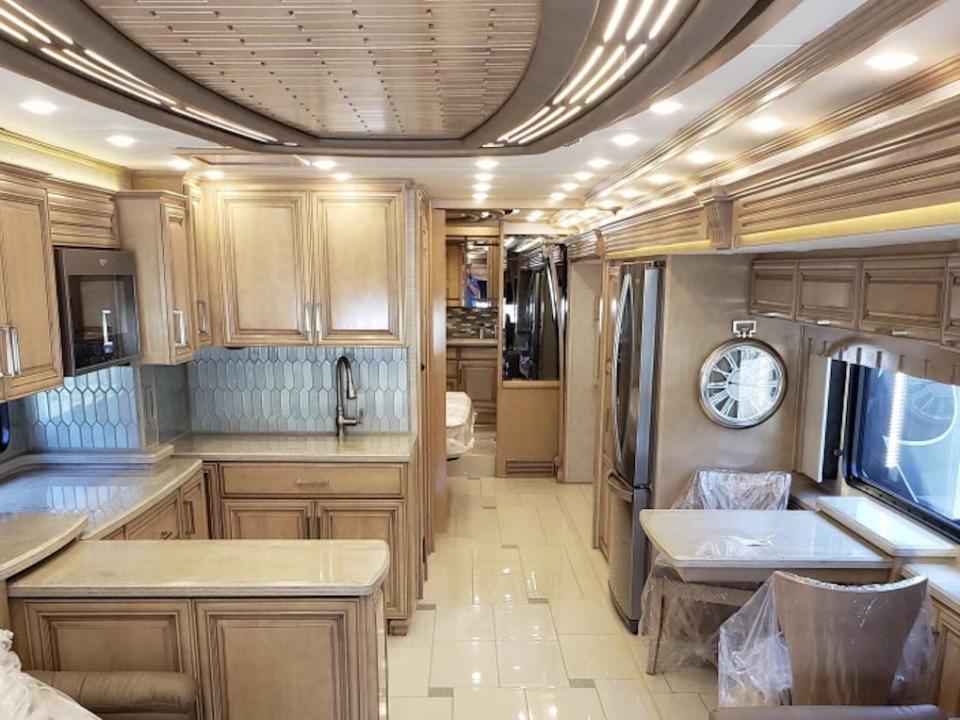 Inside Joe and Sharon's motorhome