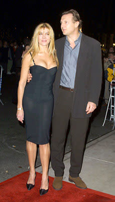 Natasha Richardson and Liam Neeson at the New York premiere of Miramax's Iris