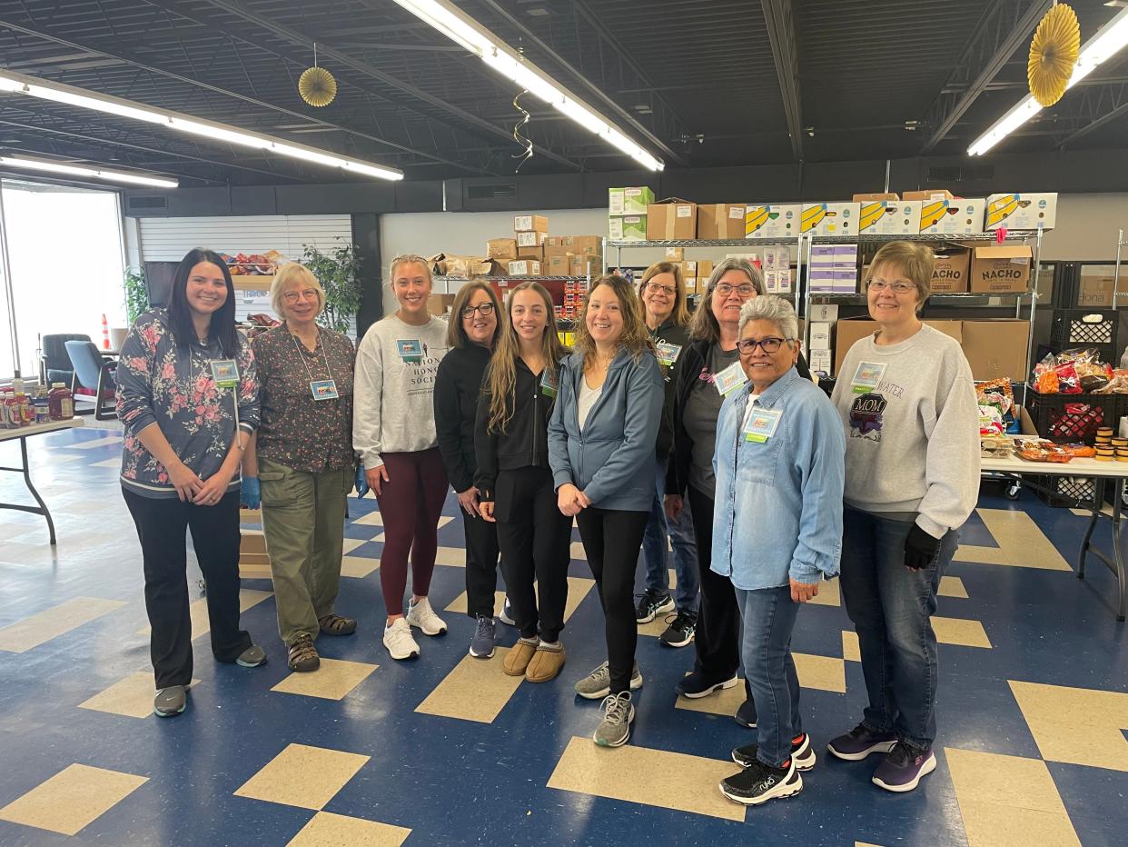 Saturday volunteers gather at Friends With Food, 713 N. Grandview Blvd, Waukesha. The facility welcomes anyone in need of food, treating all guests as "friends," according to executive director Rochelle Gamauf.