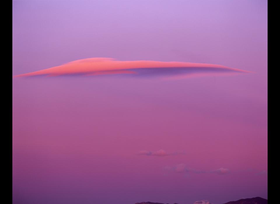 Clouds: Saucer-shaped or "lenticular" clouds that form at high altitudes have been confused with UFOs.