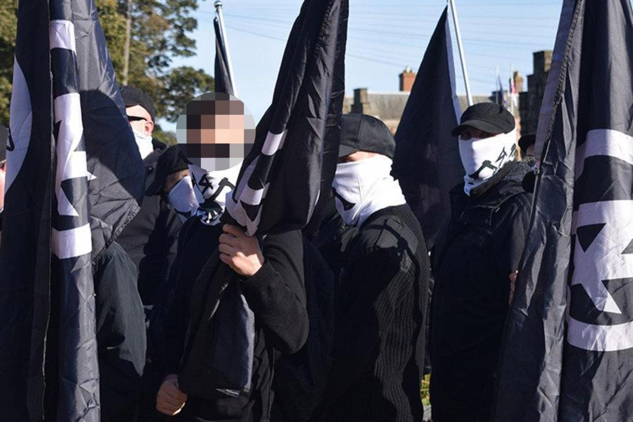 Members of the banned National Action terror group: National Action