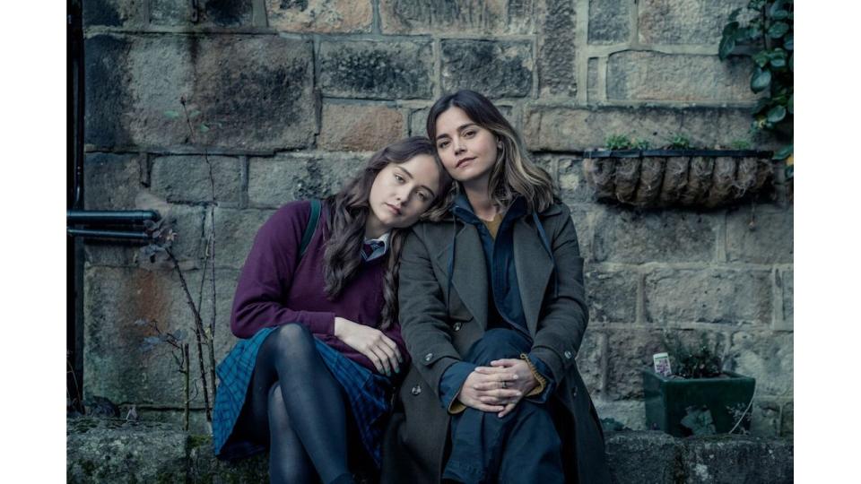 Hannah (RUBY STOKES); Detective Ember Manning (JENNA COLEMAN) in The Jetty