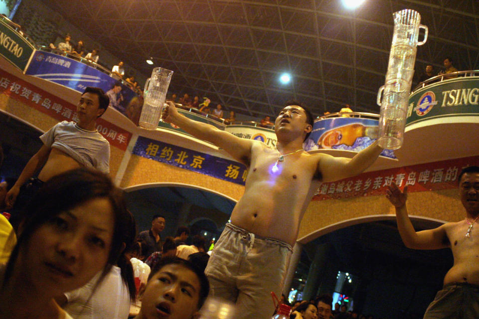 Und ganz offensichtlich lassen es auch die Chinesen auf „ihrem“ Oktoberfest gerne zünftig krachen. (Bild: Getty Images)