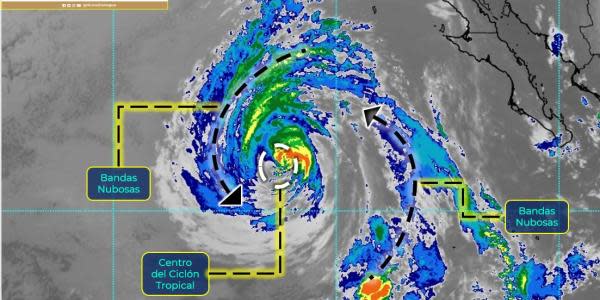 Tormenta tropical “Frank” se localiza al oeste de Baja California Sur