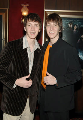 James Phelps and Oliver Phelps at the NY premiere of Warner Bros. Pictures' Harry Potter and the Goblet of Fire