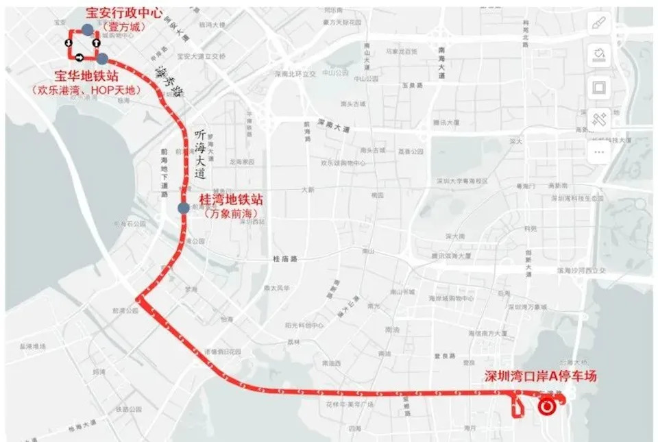 深圳旅游｜宝安区新增2条免费巴士路线！深圳湾口岸上车直达多个旅游热点全新商场壹方汇/万象前海/壹方城/欢乐港湾