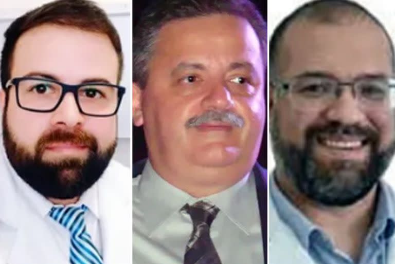 Diego Ralf, Marcos de Andrade y Perseu Ribeiro, los tres médicos asesinados en Río de Janeiro