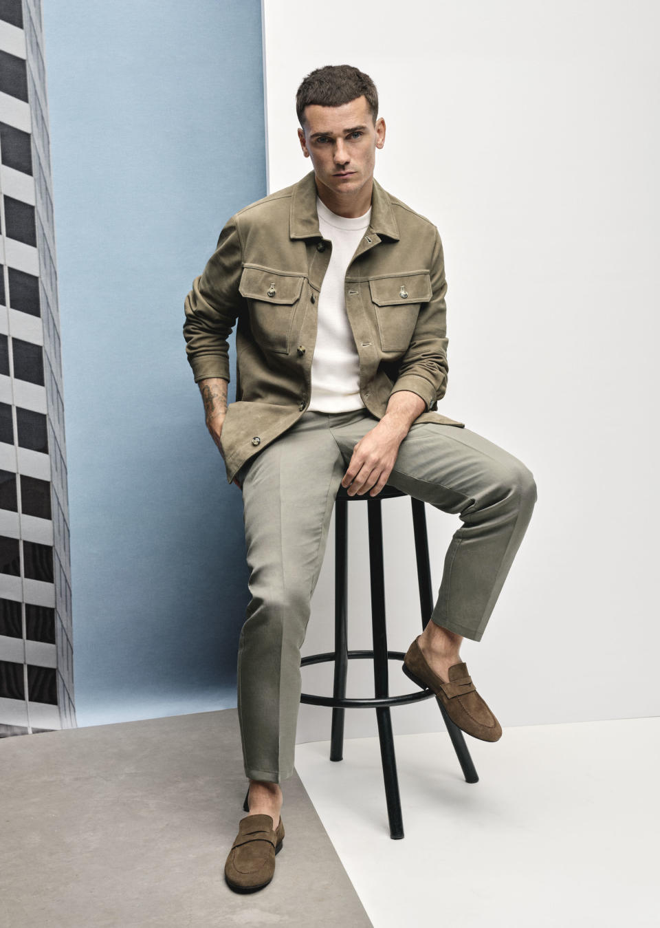 Mango Man taps soccer player Antoine Griezmann for spring campaign