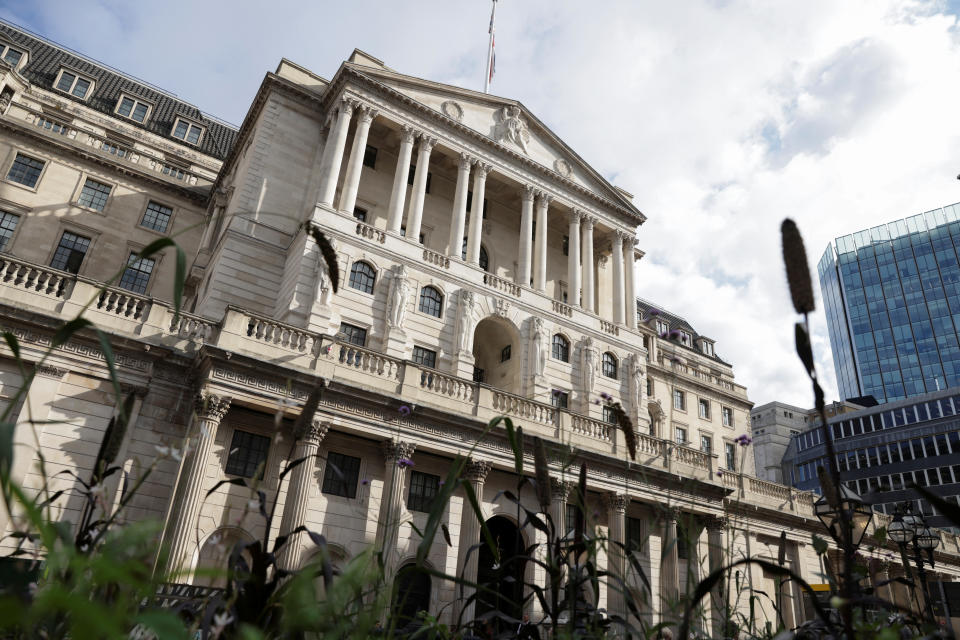 A general view of the Bank of England in London