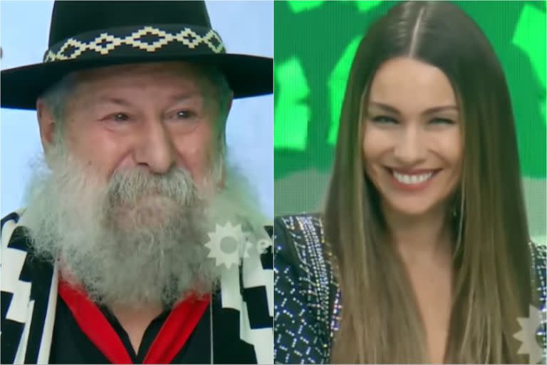 Claudio participó de Los 8 escalones y le dedicó una payada a Pampita (Foto: Captura eltrece)