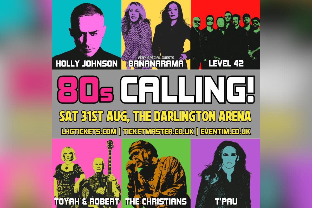 A concert which would have seen Bananarama and other big stars take the stage at Darlington Arena has been cancelled according to the venue. <i>(Image: 80s CALLING!)</i>