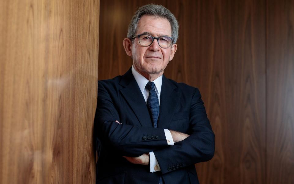 Huawei's UK chairman Lord Browne - Simon Dawson/Bloomberg