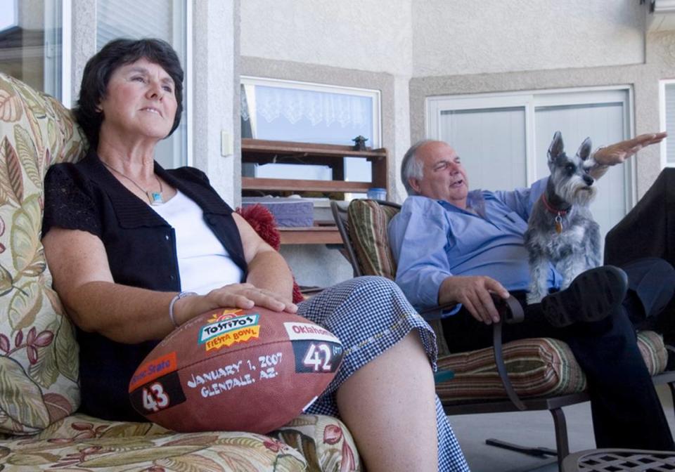 Grace and Milford Terrell loved to spend evenings outside on their patio overlooking BanBury Golf Course and the Boise Foothills.