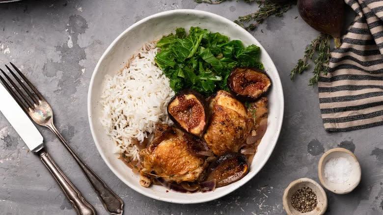 1-Pan Fig And Balsamic Chicken