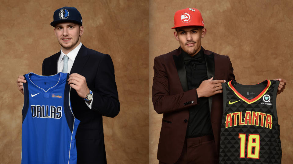 Only time will tell which team got the best of the Luka Doncic-Trae Young deal. (Getty)