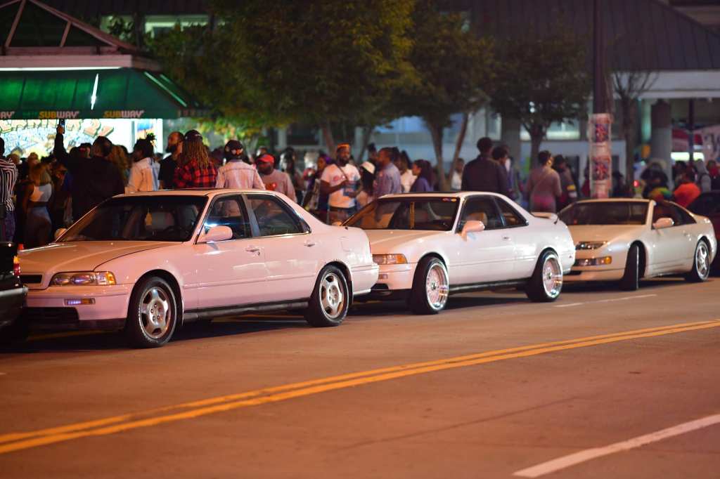 General views of atmosphere during Freaknik21 – Celebrating 21 Savage Birthday in Underground Atlanta on October 23, 2021 in Atlanta, Georgia. (Photo by Prince Williams/Wireimage)