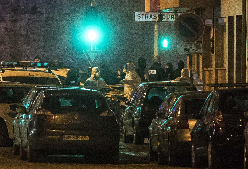 Investigating police officers work in a street of Strasbourg, eastern France, Thursday, Dec. 13, 2018. A man suspected of being the gunman who killed three people near a Christmas market in Strasbourg died in a shootout with police Thursday following a two-day manhunt. (Photo: Jean-Francois Badias/AP)