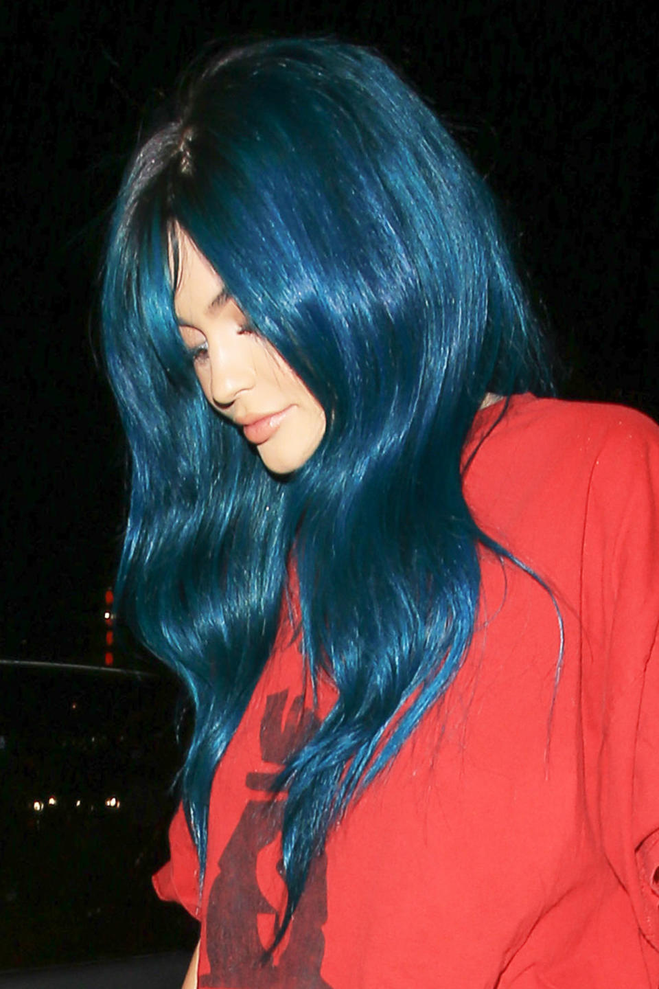 <p>Shiny teal (wig) in June 2016. </p>