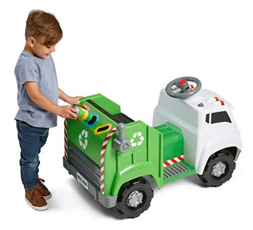 3) Kid Trax Real Rigs Toddler Recycling Truck