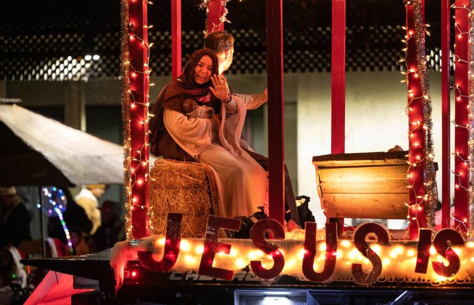 Celebration of Lights holiday parade in Modesto, Calif., Saturday, Dec. 3, 2022.