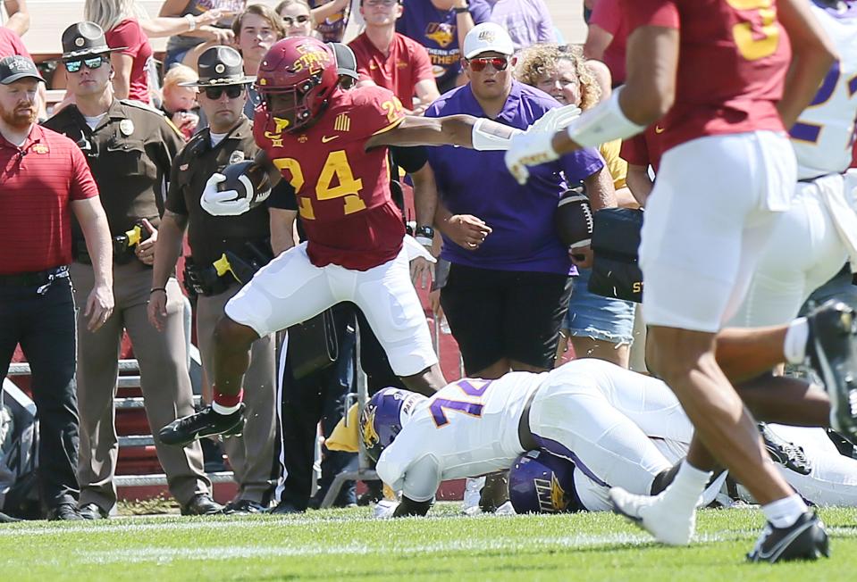 Iowa State freshman Abu Sama had a good debut for the Cyclones.