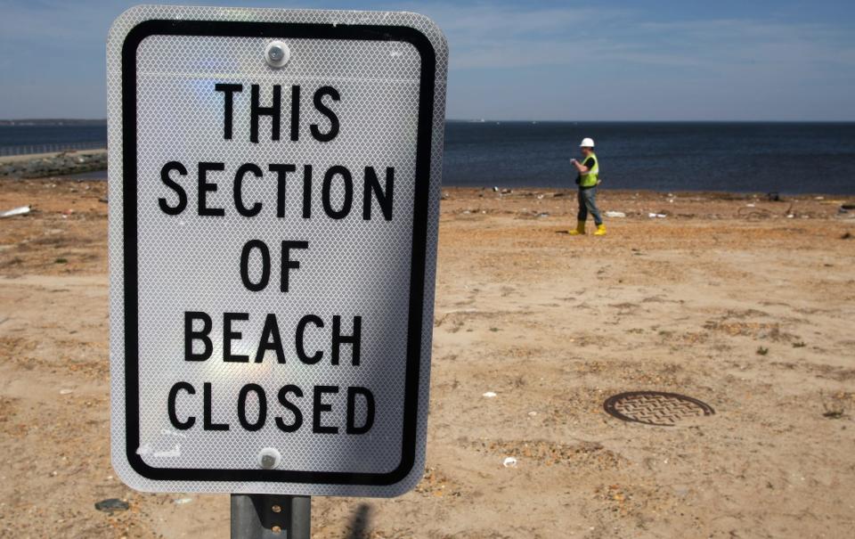 A portion of the Laurence Harbor beachfront has been closed for years because of lead contamination.