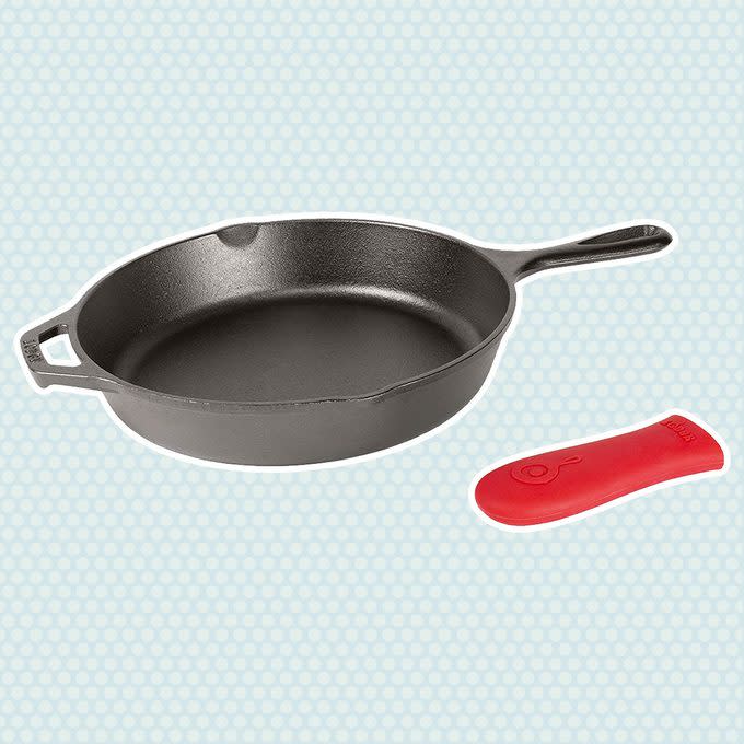 <a href="https://www.amazon.com/Lodge-Skillet-Pre-Seasoned-10-25-Inch-Silicone/dp/B00WTSCXIS/?tag=tohmke-20" rel="nofollow noopener" target="_blank" data-ylk="slk:Cast Iron Skillet;elm:context_link;itc:0;sec:content-canvas" class="link rapid-noclick-resp">Cast Iron Skillet</a>